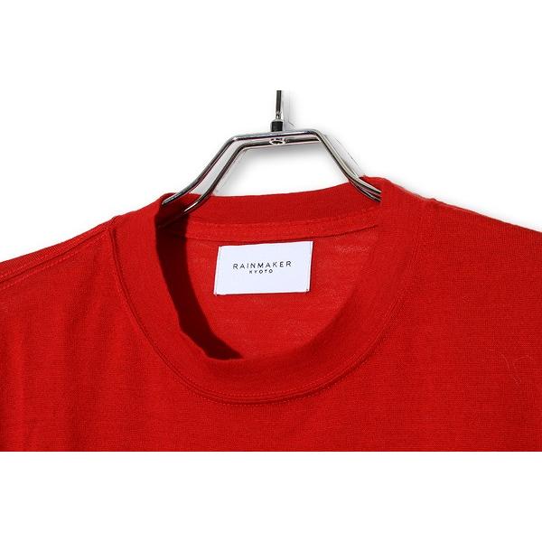 2023AW RAINMAKER レインメーカー WASHABLE-WOOL CREW NECK SHIRT 
