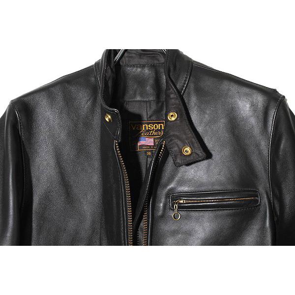 Vanson Leathers バンソンレザー MODEL B Leather Motorcycle Jacket 