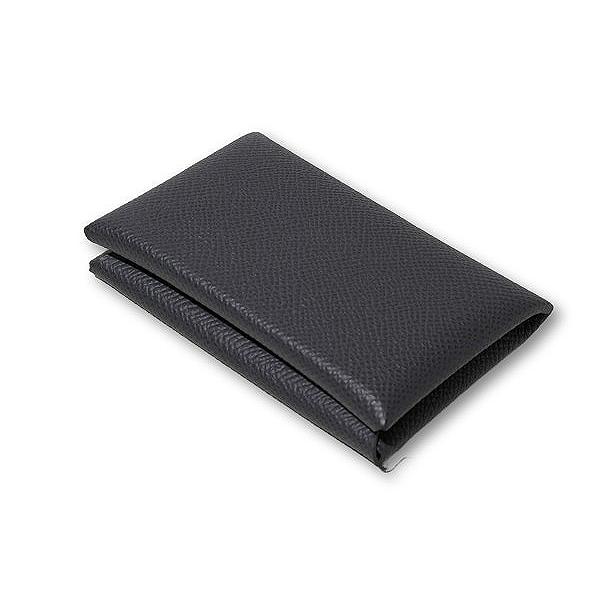HERMES エルメス CALVI DUO EPSON カルヴィ デュオ エプソン コインケース 二つ折り財布 小銭入れ GRIS-MEYER フランス製 W刻印 /● メンズの画像