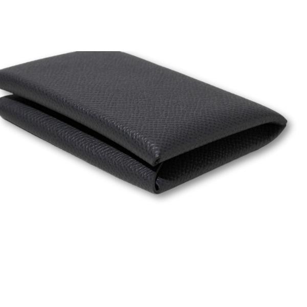HERMES エルメス CALVI DUO EPSON カルヴィ デュオ エプソン コインケース 二つ折り財布 小銭入れ GRIS-MEYER フランス製 W刻印 /● メンズの画像