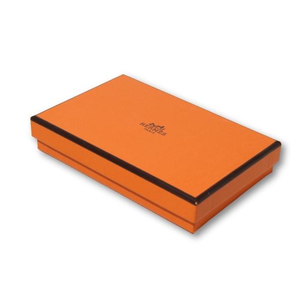HERMES エルメス CALVI DUO EPSON カルヴィ デュオ エプソン コインケース 二つ折り財布 小銭入れ GRIS-MEYER フランス製 W刻印 /● メンズの画像