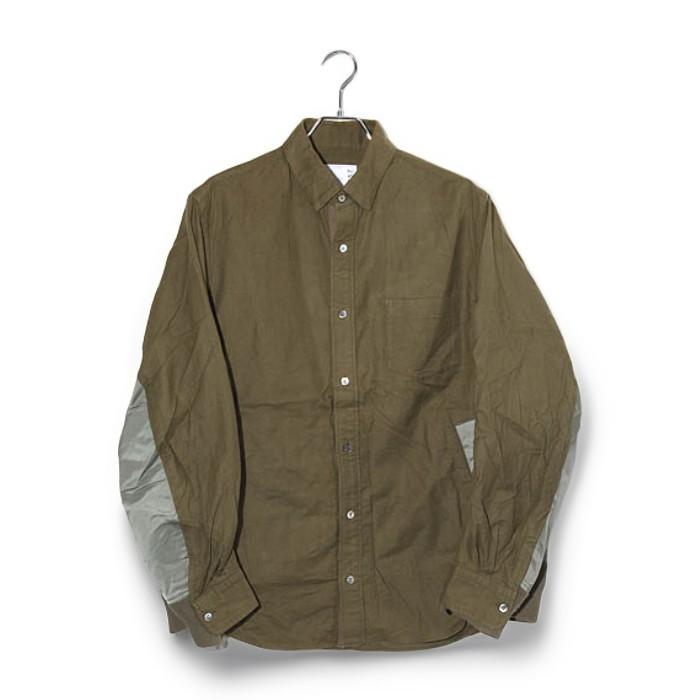 2020SS sacai サカイ Nylon Twill Cotton Shirt ナイロン ツイル 
