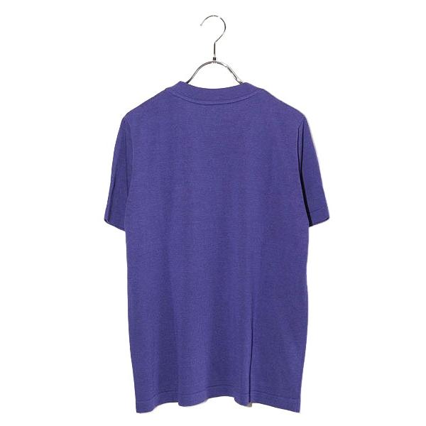未使用品 Yonetomi ヨネトミ SILK KNIT TEE SHORT SLEEVE シルク100％ 半袖 ニット 2 purple パープル 95-242-024 /◆ メンズ