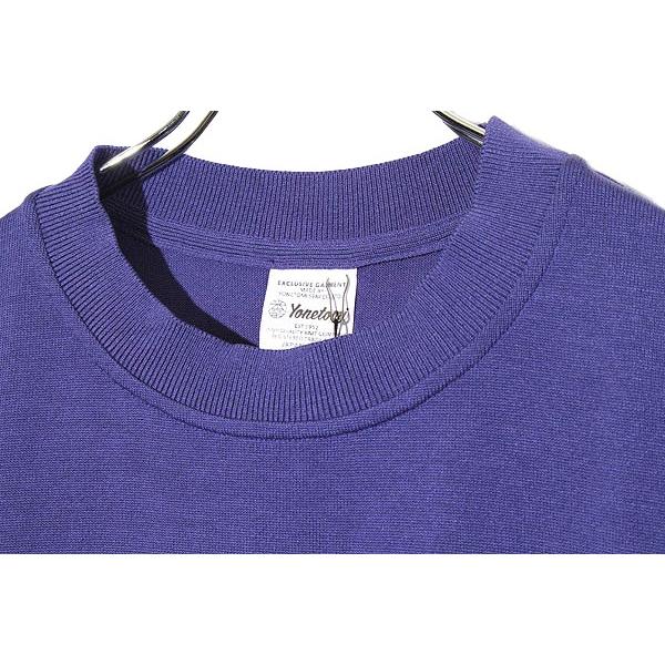 未使用品 Yonetomi ヨネトミ SILK KNIT TEE SHORT SLEEVE シルク100％ 半袖 ニット 2 purple パープル 95-242-024 /◆ メンズ