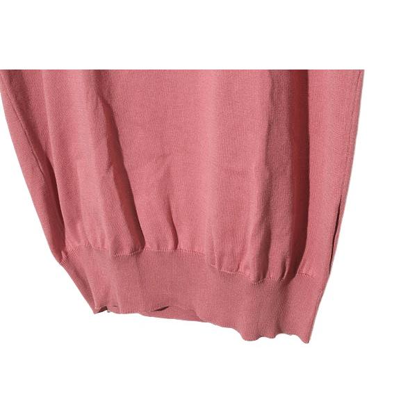 未使用品 cruciani クルチアーニ 27ゲージ×9ゲージコットンソリッドS/Sクルーネックニット 50 PINK ピンク JU1124 /◆ メンズ