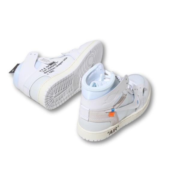 26cm 未使用品 NIKE Virgil Abloh Archive (V.A.A.) アブローアーカイブ Air Jordan 1 Retro High OG "Alaska" US8 "アラスカ" AA3834 100の画像