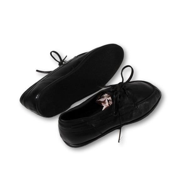 26.5cm 2026SS AURALEE オーラリー SOFT LEATHER DECK SHOES ソフトレザーデッキシューズ 靴 8 BLACK ブラック A26SS03QD-BLACK /● メンズの画像
