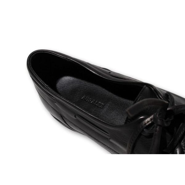 26.5cm 2026SS AURALEE オーラリー SOFT LEATHER DECK SHOES ソフトレザーデッキシューズ 靴 8 BLACK ブラック A26SS03QD-BLACK /● メンズの画像