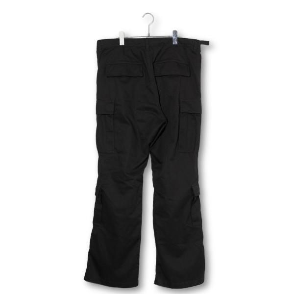 2023AW BALENCIAGA  バレンシアガ FLARED CARGO PANTS フレアカーゴパンツ M BLACK ブラック A12P 814567 TRP09 1000 /● メンズの画像