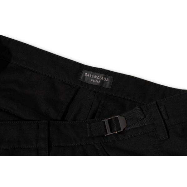 2023AW BALENCIAGA  バレンシアガ FLARED CARGO PANTS フレアカーゴパンツ M BLACK ブラック A12P 814567 TRP09 1000 /● メンズの画像
