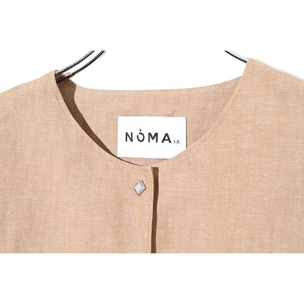 NOMA t.d. ノーマティーディー コットン リネン フリンジ ベスト ジレ 