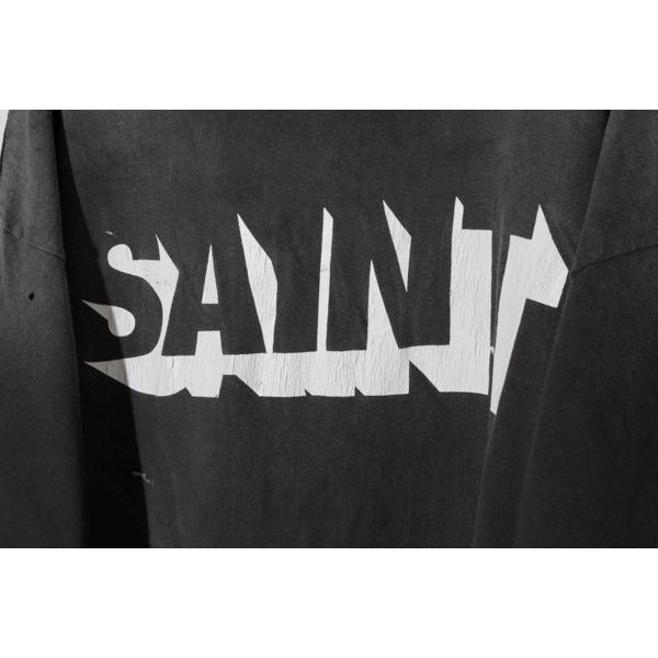 SAINT Mxxxxxx セントマイケル SS TEE/SAINT XL SS Tシャツ セイント "ブラック" SM-HR1-0000-008 日本製 /● メンズの画像