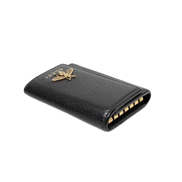 GUCCI グッチ アニマリエ BEE 6連 レザー キーケース ブラック GUCCI（グッチ） 6連 アニマリエ BEE ビー キーケース BLACK ブラック