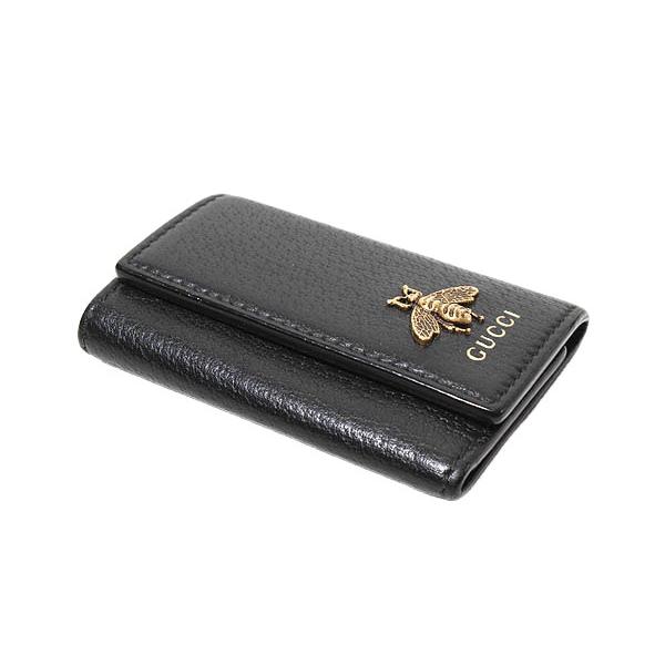GUCCI グッチ アニマリエ BEE 6連 レザー キーケース ブラック GUCCI（グッチ） 6連 アニマリエ BEE ビー キーケース BLACK ブラック