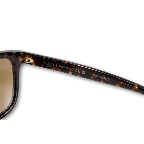 GUCCI サングラス べっ甲柄 イタリア製 GUCCI（グッチ） アジアンフィット オーバーサイズスクエア キャット