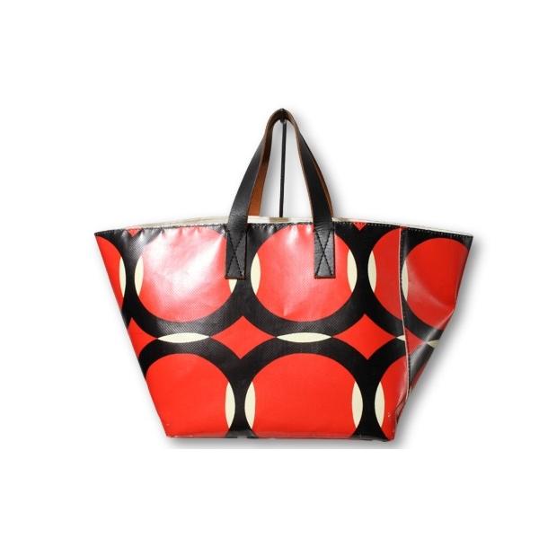 MARNI（マルニ） PVCトートバッグ ハンドバッグ RED レッド