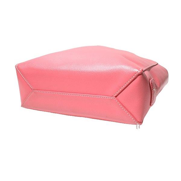 Kitamura（キタムラ） レザー ミニ ハンド トートバッグ PINK ピンク
