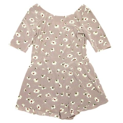 中古 スナイデル Snidel オールインワン コンビネゾン 五分袖 ショートパンツ 花柄 シフォン カットソー 0 グレー系 21 レディース ベクトル 古着 012 ブランド古着販売のベクトル 通販 Yahoo ショッピング