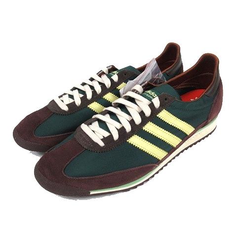 中古 未使用品 アディダス Adidas Wales Bonner Sl72 ウェールズ ボナー スニーカー シューズ スエード レザー ライン 30 0 緑 グリーン 茶色 I02 メンズ 012 ブランド古着販売のベクトル 通販 Yahoo ショッピング