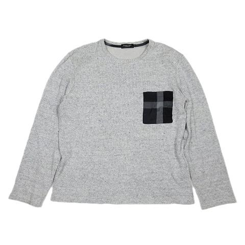 ブラックレーベルクレストブリッジ Black Label Crestbridge ニット クルーネック 長袖 チェック ポケット M グレー 1 メンズ 012 ブランド古着販売のベクトル 通販 Yahoo ショッピング