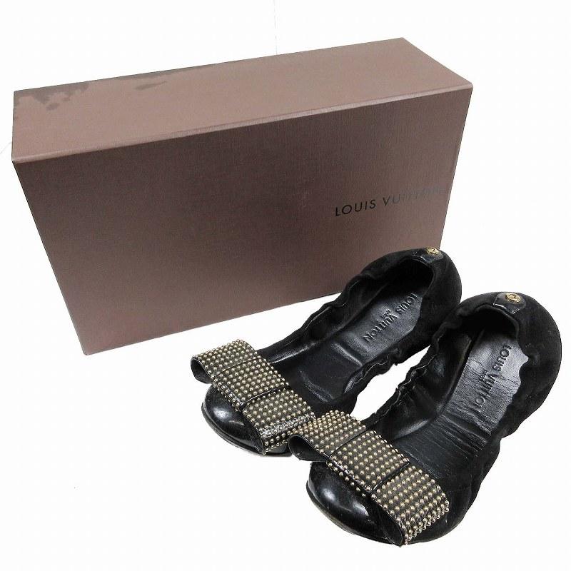 大切な Louis Vuitton ルイヴィトン フラット シューズ ブラック