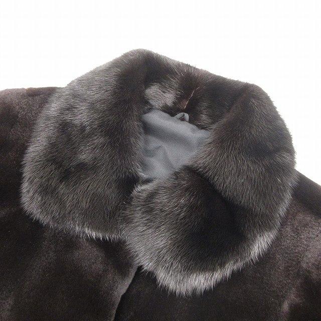 美品 サガミンク SAGA MINK 銀サガ ミンク ファー コート ジャケット 