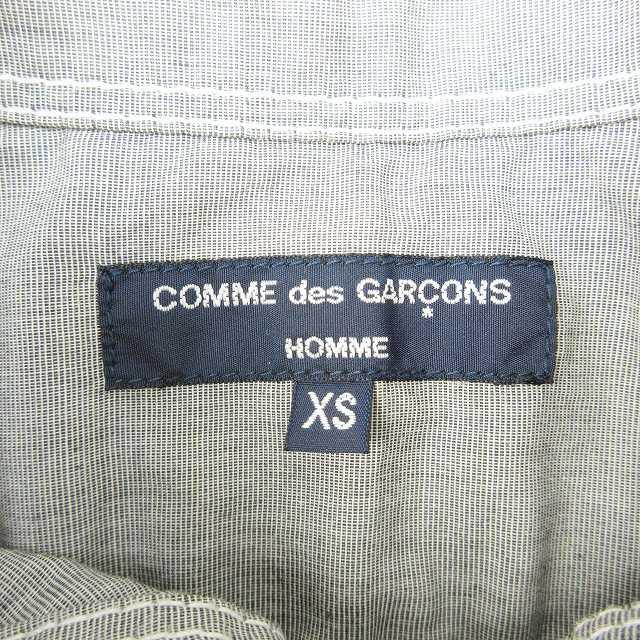 11SS コムデギャルソンオム COMME des GARCONS HOMME ギャザー シャツ 半袖 シャンブレー ボーダー ステッチ カットソー トップス XS｜vectorpremium｜06