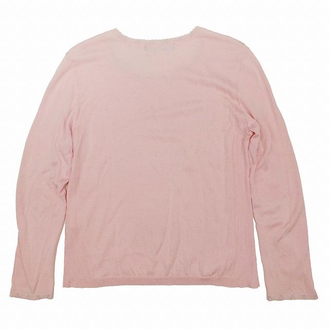 レオナール LEONARD コットン × シルク ニット トップス 長袖 