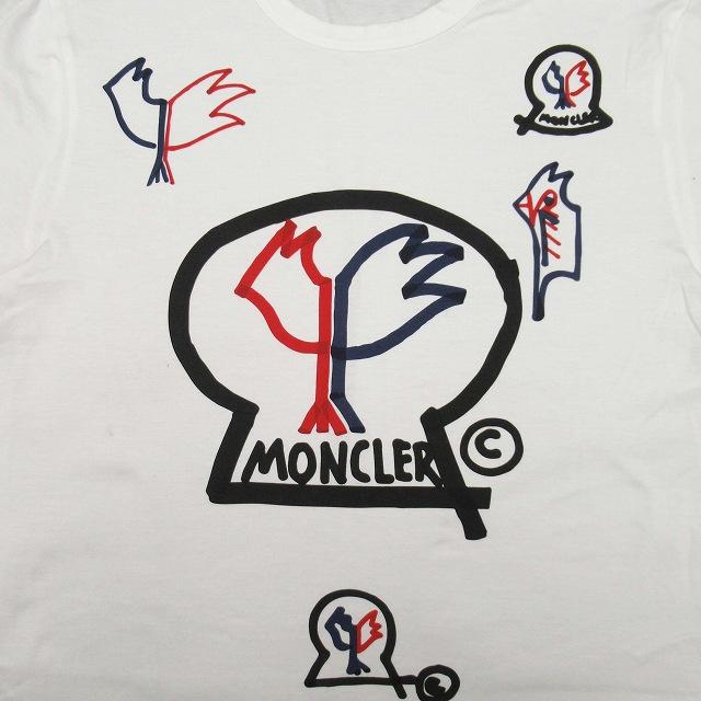 18aw モンクレール MONCLER デカロゴ プリント Tシャツ クルーネック