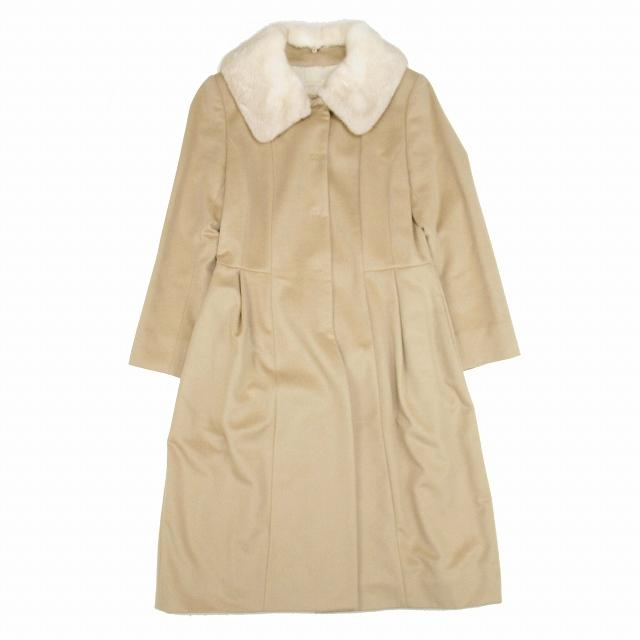 極美品 16aw フォクシー FOXEY カシミヤ100％ メルトン ステンカラー  