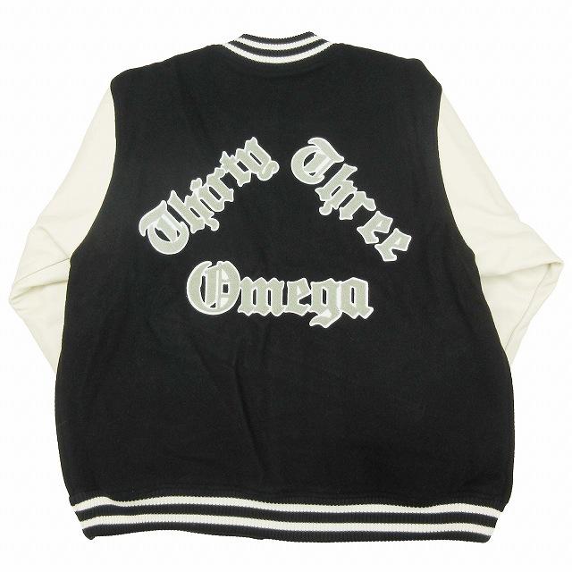美品 22AW ブラックウィドゥ Black Weirdos VARSITY JACKET メルトン 