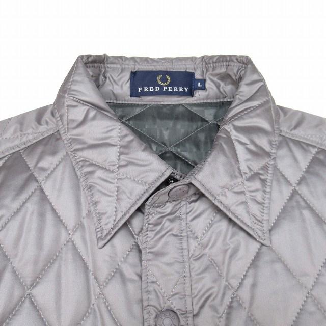 フレッドペリー FRED PERRY キルティング シャツジャケット 月桂樹