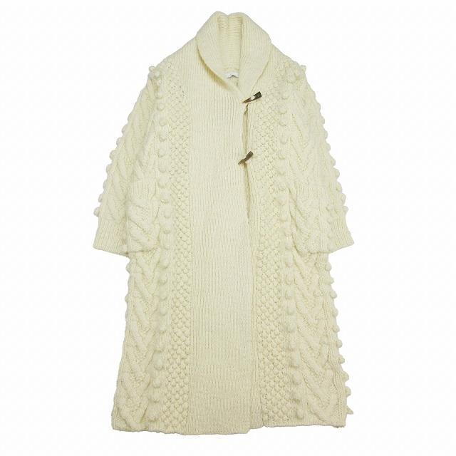 美品 18AW アーキ archi KALMA KNIT COAT ポップコーンニット コート 