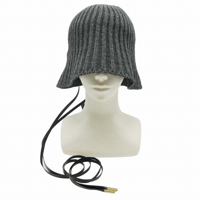 極美品 エントワフェイン ENTWURFEIN Fillip．L リブ ニット ハット 