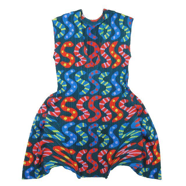 希少 極美品 2011 プリーツプリーズ PLEATS PLEASE ISSEY MIYAKE 総柄  