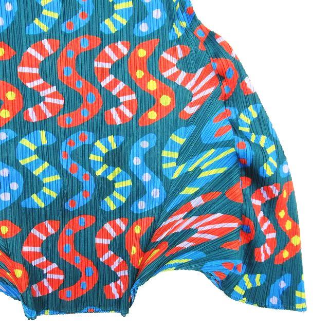 希少 極美品 2011 プリーツプリーズ PLEATS PLEASE ISSEY MIYAKE 総柄 