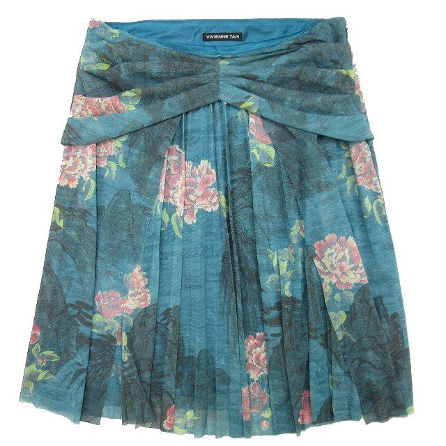 美品 00s ヴィヴィアンタム VIVIENNE TAM 花柄 風景画 パワーネット  