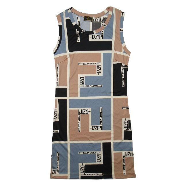 Vintage ヴィンテージ フェンディ FENDI ロゴ ズッカ柄 配色  