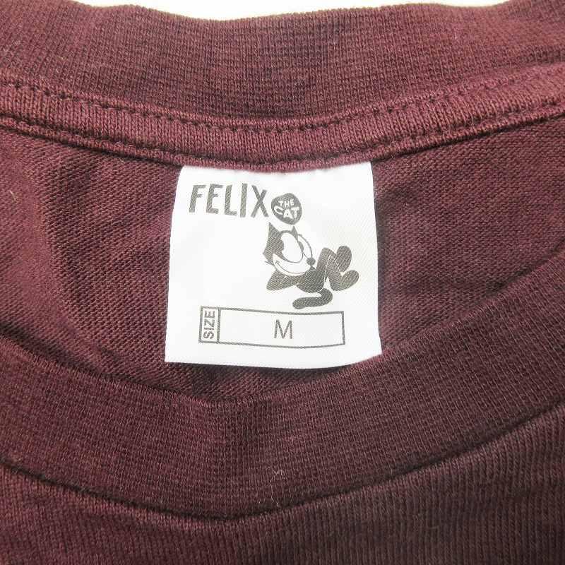 美品 ジーユー GU フィリックス FELIX THE CAT プリント Tシャツ カットソー トップス 半袖 コットン クルーネック ストリート サイズM｜vectorpremium｜05