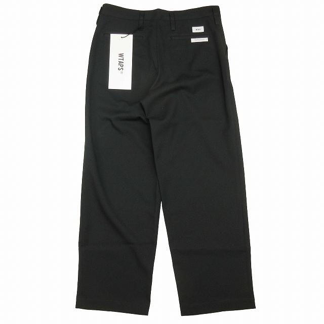 未使用品 23SS ダブルタップス WTAPS CREASE DL TROUSERS クリース トラウザー パンツ ワイド テーパード ポリ コットン スラックス｜vectorpremium｜02