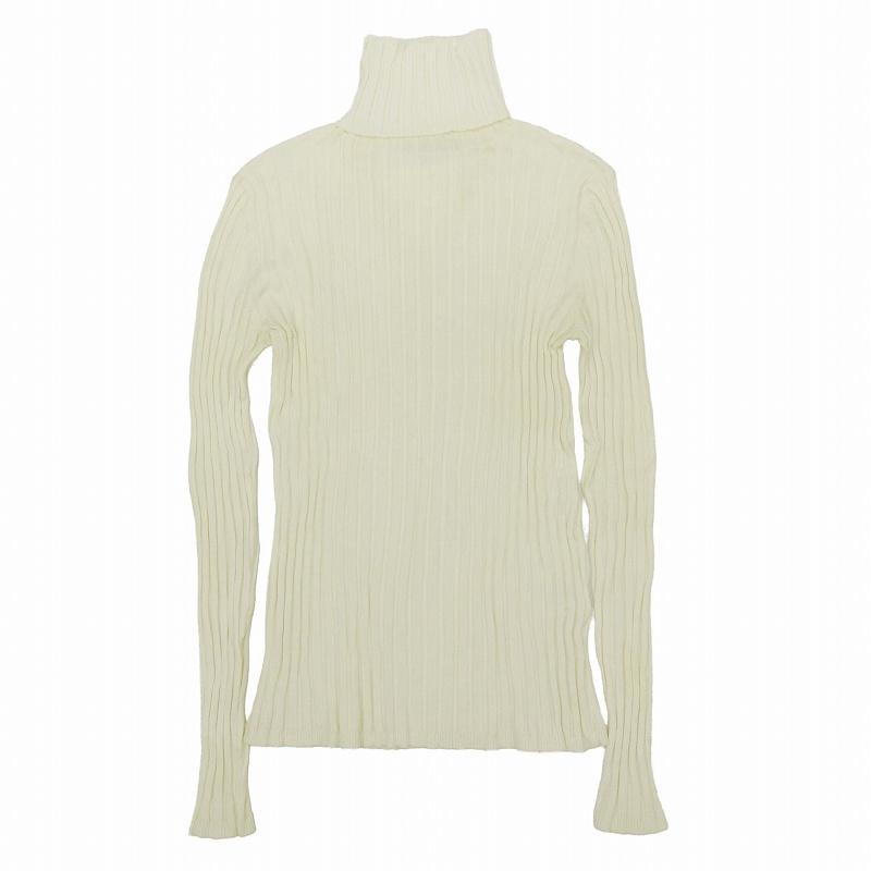 美品 ラルフローレン RALPH LAUREN ウール タートルネック リブニット 