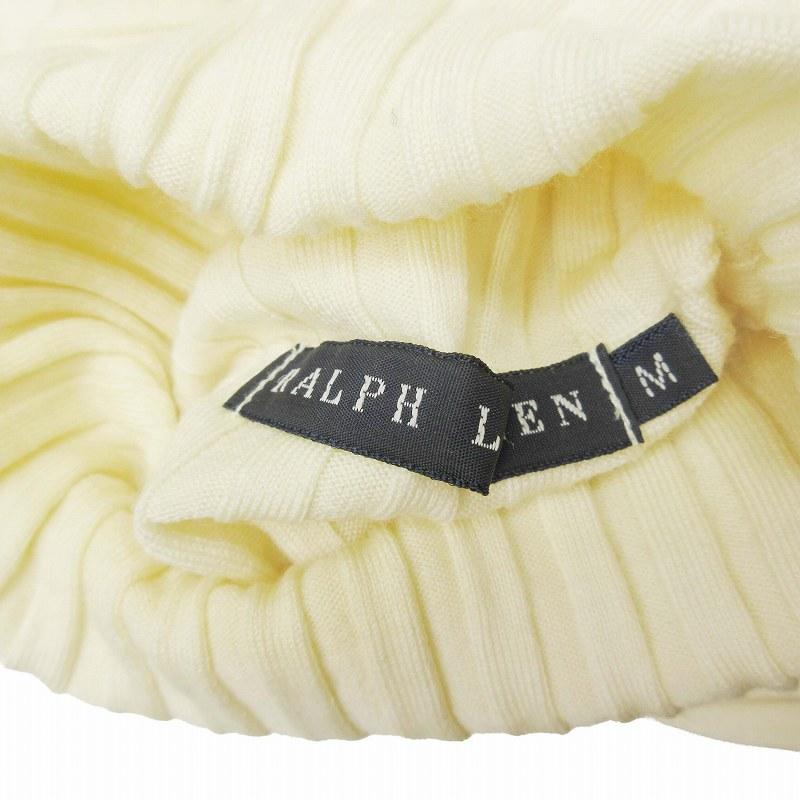 美品 ラルフローレン RALPH LAUREN ウール タートルネック リブニット 