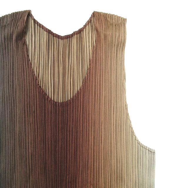 PLEATS PLEASE ISSEY MIYAKE◇花/アニマル/フリンジ/ロングスカート/3