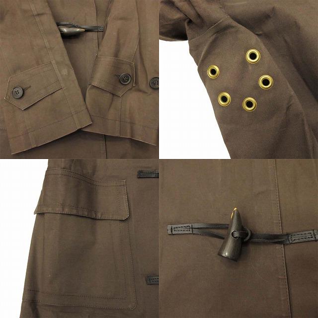 美品　現行タグ　マッキントッシュ　ラバーデザイン　ゴム引き　フードロングコート マッキントッシュのゴム引きロングコート、マルチポケットのレ