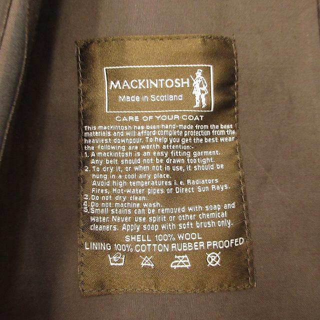 新品タグ付✨MACKINTOSH ゴム引きフーデットポンチョ 定価24万 完売品 TOMORROWLAND｜【別注】MACKINTOSH GRANISH ウールボンディング