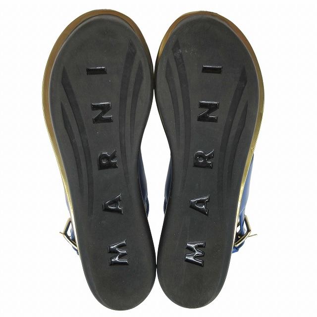 MARNI プラットホーム 厚底レザーサンダル