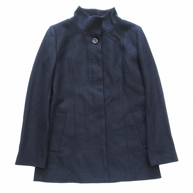 未使用品 ミッシェルクラン MICHEL KLEIN メルトン生地 スタンドカラー 