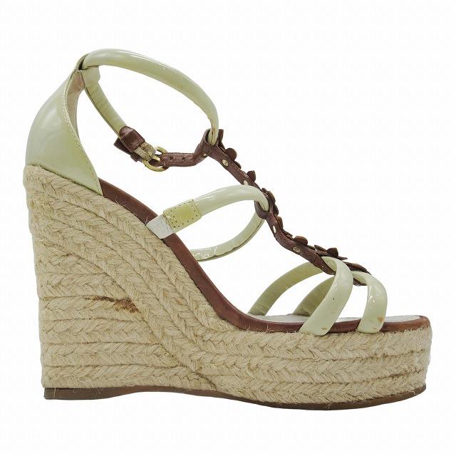 LOUIS VUITTON ルイヴィトン モノグラム フラワー ウェッジソール  