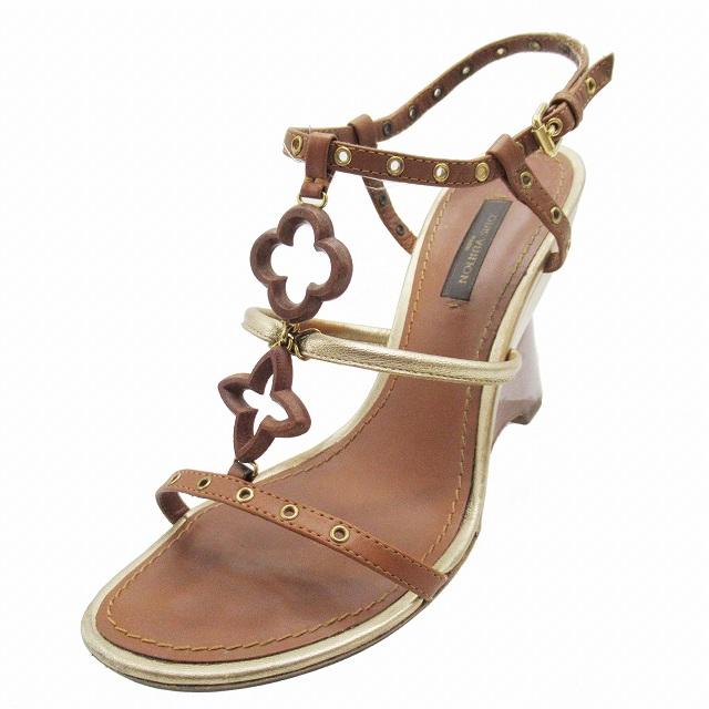 ルイヴィトン LOUIS VUITTON アンダルシア サンダル ウッド製 