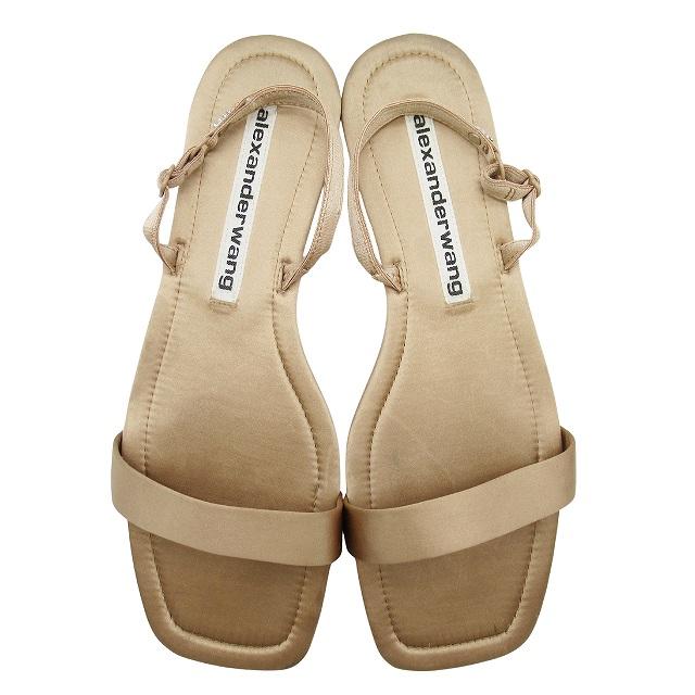 【AlexanderWang】サテン ロゴ サンダル 関税送料込み アディダス オリジナルス バイ アレキサンダー ワン、逆さま